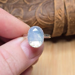 5ct Rose Cut Lavender Moon Quartz Ring sz 7.5 – Sterling Silver