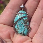 Turquoise Pendant – Sterling Silver with Ancient Calm - Rock Your World 