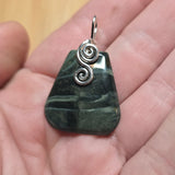 Morrisonite Picture Jasper Pendant Necklace in Sterling Silver