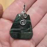 Morrisonite Picture Jasper Pendant Necklace in Sterling Silver