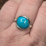 Sleeping Beauty Turquoise Ring – Sterling Silver sz 12