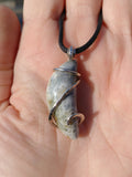 Rare Oregon Moonrise Plume Jasper Pendant in Sterling Silver