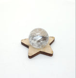 Clear Quartz Polished Stone Crystal Ball