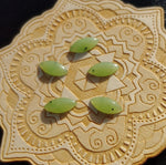 Light Apple Green Nephrite Jade Marquis Cabochon 15x7mm A Grade