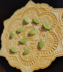 Light Apple Green Nephrite Jade Marquis Cabochon 12x6mm AAA Grade