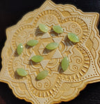 Light Apple Green Nephrite Jade Marquis Cabochon 12x6mm AA Grade
