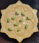 Light Apple Green Nephrite Jade Marquis Cabochon 12x6mm AA Grade