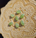 Light Apple Green Nephrite Jade Marquis Cabochon 10x6mm AA Grade