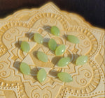 Light Apple Green Nephrite Jade Marquis Cabochon 10x6mm AAA Grade