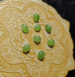 Light Apple Green Nephrite Jade Oval Cabochon 8x6mm AA Grade