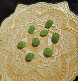 Light Apple Green Nephrite Jade Oval Cabochon 8x6mm AA Grade