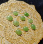 Light Apple Green Nephrite Jade Oval Cabochon 10x8mm AAA Grade - Rock Your World 