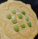 Light Apple Green Nephrite Jade Oval Cabochon 10x8mm AAA Grade