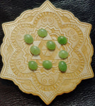 Light Apple Green Nephrite Jade Oval Cabochon 10x8mm AAA Grade - Rock Your World 