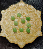 Light Apple Green Nephrite Jade Oval Cabochon 10x8mm AAA Grade - Rock Your World 