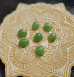 Light Apple Green Nephrite Jade Oval Cabochon 10x8mm AA Grade
