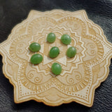 Light Apple Green Nephrite Jade Oval Cabochon 10x8mm AA Grade