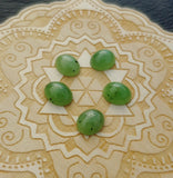 Light Apple Green Nephrite Jade Oval Cabochon 10x8mm A Grade