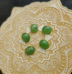 Light Apple Green Nephrite Jade Oval Cabochon 10x8mm A Grade