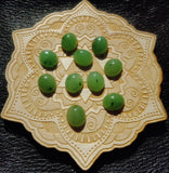 Light Apple Green Nephrite Jade Oval Cabochon 10x12mm A Grade
