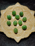 Light Apple Green Nephrite Jade Oval Cabochon 10x12mm A Grade