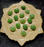 Light Apple Green Nephrite Jade Oval Cabochon 10x12mm AAA Grade