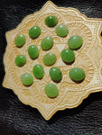 Light Apple Green Nephrite Jade Oval Cabochon 10x12mm AAA Grade