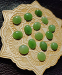 Light Apple Green Nephrite Jade Oval Cabochon 10x12mm AAA Grade