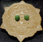 Light Apple Green Nephrite Jade Oval Cabochon 12x14mm AA Grade