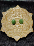 Light Apple Green Nephrite Jade Oval Cabochon 12x14mm AA Grade