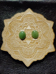 Light Apple Green Nephrite Jade Oval Cabochon 12x14mm AA Grade