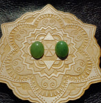 Light Apple Green Nephrite Jade Oval Cabochon 12x16mm A Grade