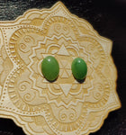 Light Apple Green Nephrite Jade Oval Cabochon 12x16mm A Grade