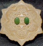 Light Apple Green Nephrite Jade Oval Cabochon 12x16mm A Grade