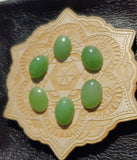 Light Apple Green Nephrite Jade Oval Cabochon 18x13mm AAA Grade