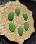 Light Apple Green Nephrite Jade Oval Cabochon 18x13mm AAA Grade