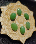 Light Apple Green Nephrite Jade Oval Cabochon 18x13mm AAA Grade