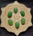 Light Apple Green Nephrite Jade Oval Cabochon 18x13mm AAA Grade