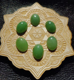 Light Apple Green Nephrite Jade Oval Cabochon 18x13mm AAA Grade