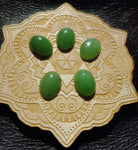 Light Apple Green Nephrite Jade Oval Cabochon 18x13mm AA Grade