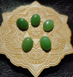 Light Apple Green Nephrite Jade Oval Cabochon 18x13mm AA Grade