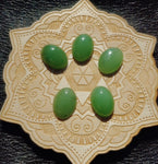 Light Apple Green Nephrite Jade Oval Cabochon 18x13mm AA Grade