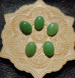 Light Apple Green Nephrite Jade Oval Cabochon 18x13mm AA Grade