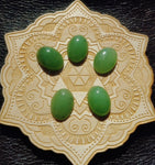 Light Apple Green Nephrite Jade Oval Cabochon 18x13mm AA Grade