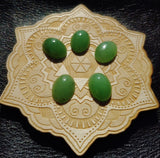 Light Apple Green Nephrite Jade Oval Cabochon 18x13mm AA Grade