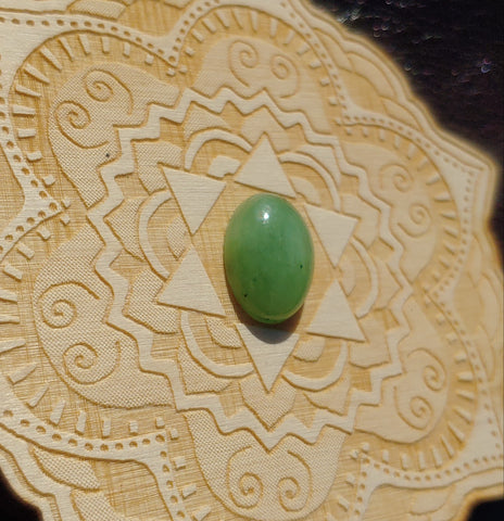 Light Apple Green Nephrite Jade Oval Cabochon 18x13mm AA++ Grade
