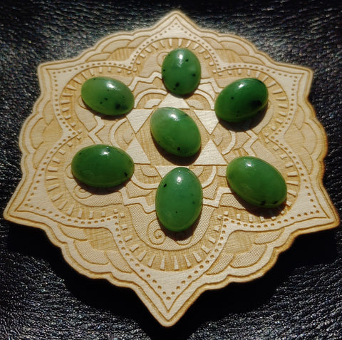 Light Apple Green Nephrite Jade Oval Cabochon 18x13mm A Grade