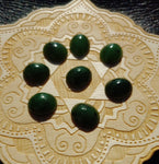 Medium Apple Green Nephrite Jade Cabochon 12x10mm Oval AA Grade