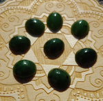Medium Apple Green Nephrite Jade Cabochon 12x10mm Oval AA Grade
