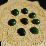 Medium Apple Green Nephrite Jade Cabochon 12x10mm Oval AA Grade